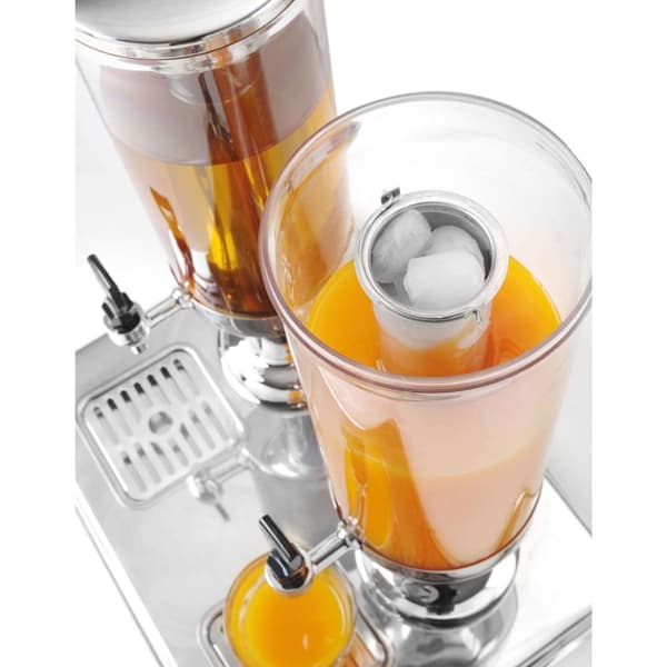 Dubbel dispenser för juicer, kylda drycker, 2 x 3L