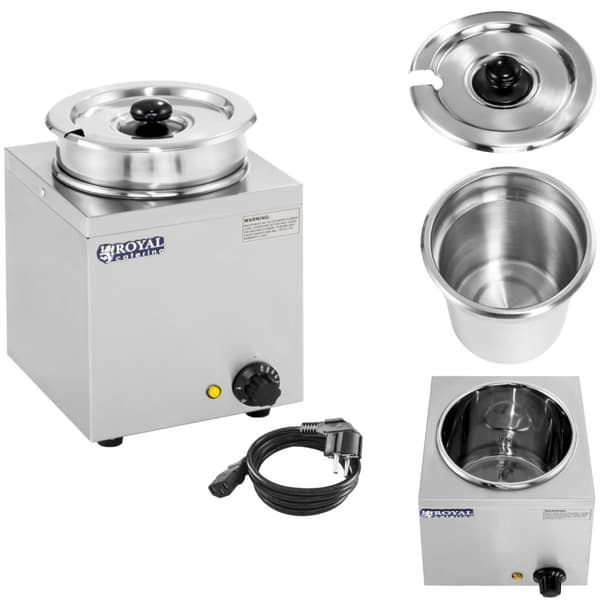 Bain-marie elektrisk suppevarmer 150W 230V 3,8L
