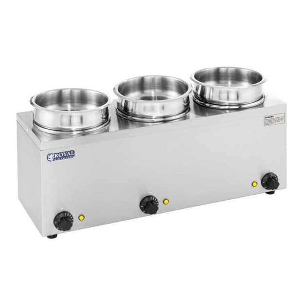 Bain-marie sähkökeitonlämmitin 450W 230V 3 x 3,8L