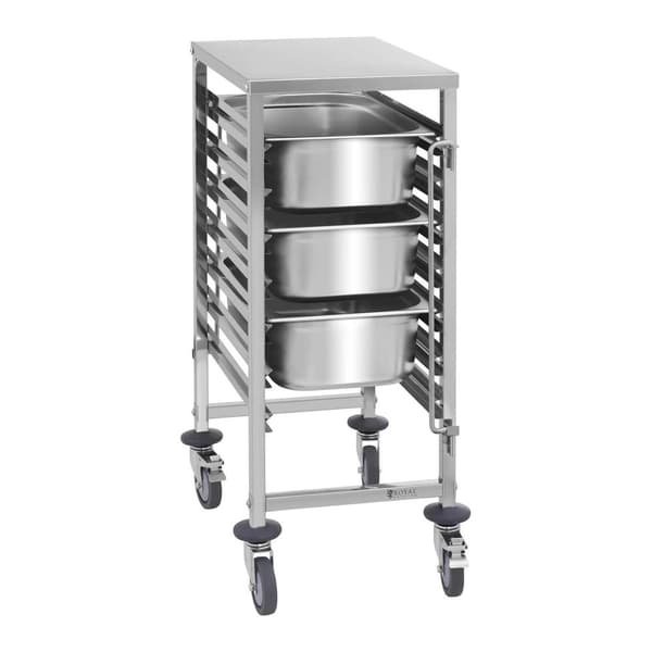 Catering transportvogn til 7x GN1/1 containere, lastkapacitet op til 50 kg