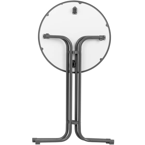 Bord, runt, högt, fällbart barbord, dia. 70 cm hög 110 cm grå
