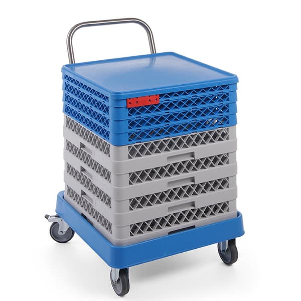Vagn för transport av diskmaskinskorgar 7 korgar 50x50cm - Hendi 877173
