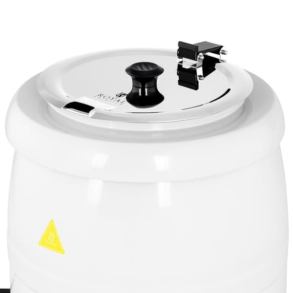 Sähköinen keittotermoskattila ruostumattomasta teräksestä cool-touch 400 W 10 l 35-80C valkoinen