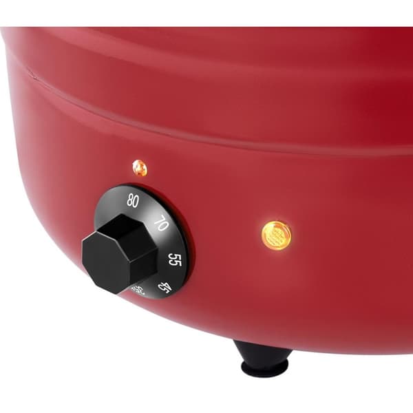 Elektrisk sopptermos vattenkokare av rostfritt stål cool-touch 400 W 10 l 35-80C röd