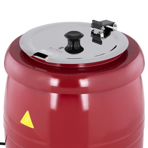 Elektrisk sopptermos vattenkokare av rostfritt stål cool-touch 400 W 10 l 35-80C röd