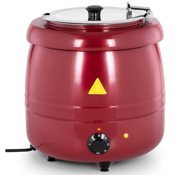 Elektrisk sopptermos vattenkokare av rostfritt stål cool-touch 400 W 10 l 35-80C röd