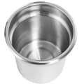 Miniatyrbillede 4 af 5: Stål grydeindsats med låg til bain-marie suppevarmer 3,8L
