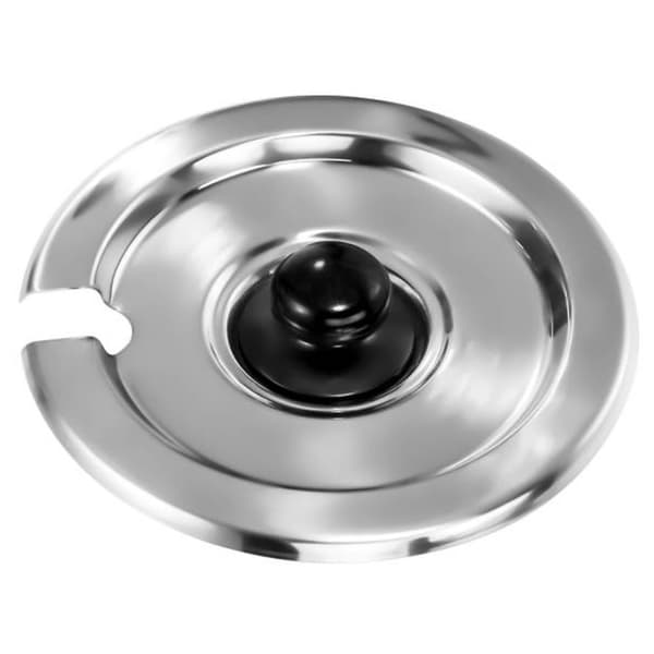 Stål grydeindsats med låg til bain-marie suppevarmer 3,8L