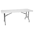 Miniatyrbillede 1 af 2: Sammenklappeligt cateringbord hvidt 152x70cm op til 150kg - Hendi 810927
