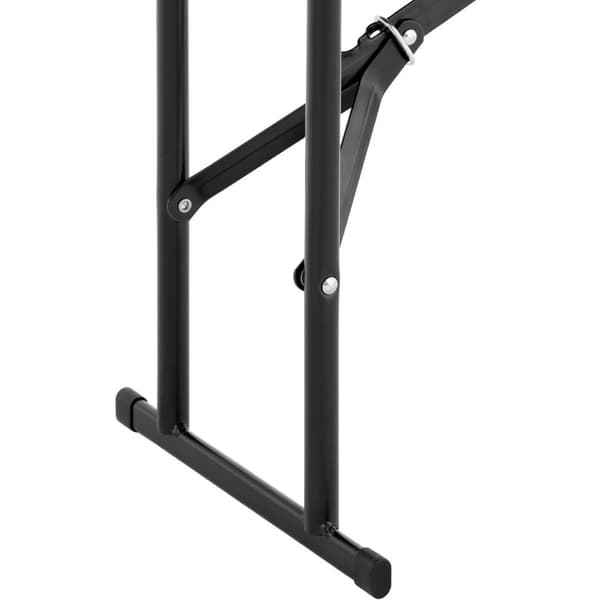 Haveserveringsbænk, foldbar, sort, op til 300 kg, 183 x 30 x 43 cm