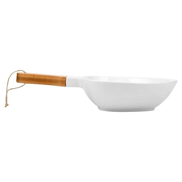 TERRESTRISK serveringsfat i porslin 33x19,5 cm