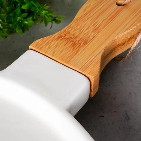 TERRESTRISK serveringsfad af porcelæn 39,5x26,5 cm