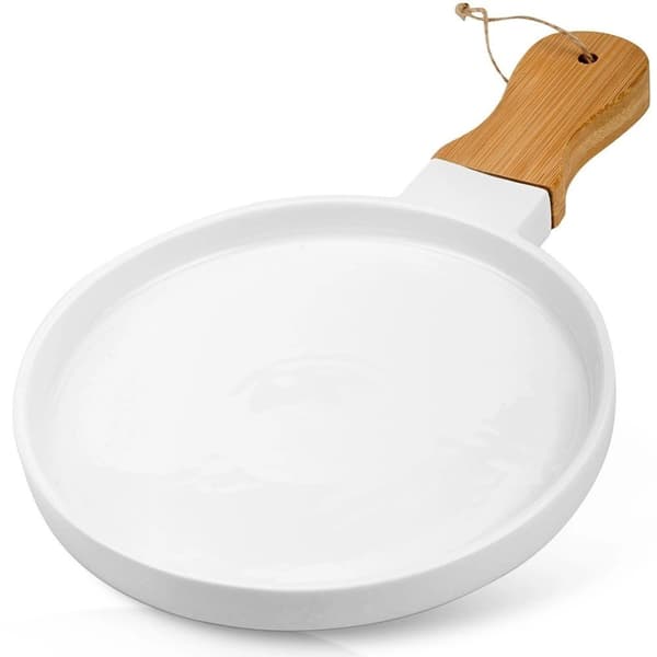 TERRESTRISK serveringsfad af porcelæn 39,5x26,5 cm