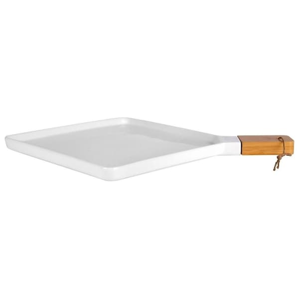 TERRESTRISK serveringsfad af porcelæn 44,5x35 cm