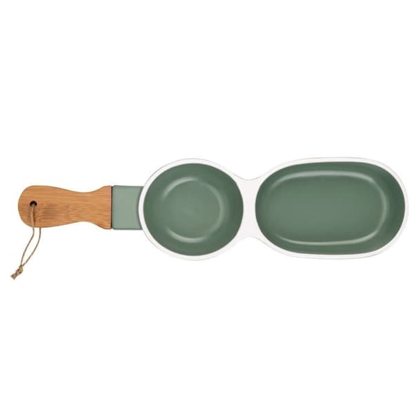 TERRESTRISK snacktallerken i porcelæn 39x10 cm