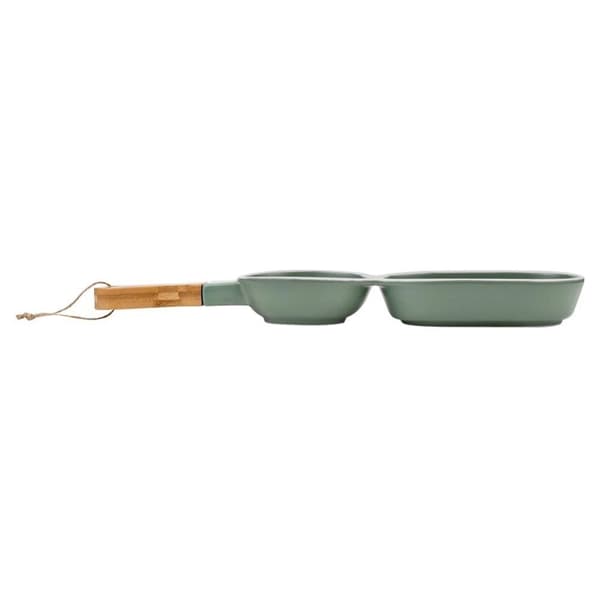 TERRESTRISK snacktallerken i porcelæn 39x10 cm