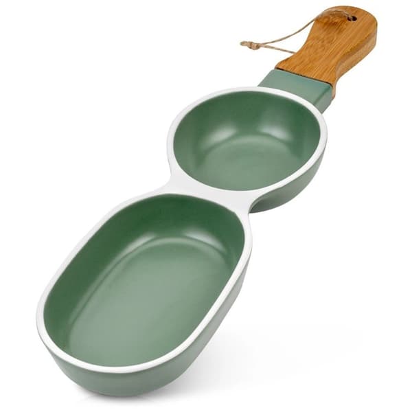 TERRESTRISK snacktallerken i porcelæn 39x10 cm