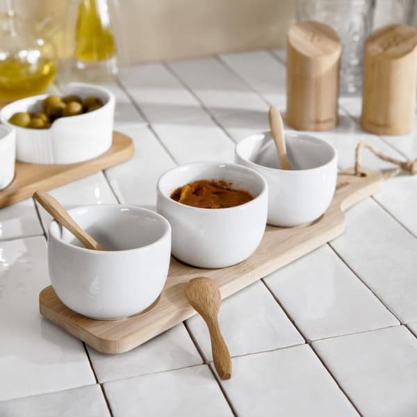 Cup setti | FINCAN | valkuaisten tarjoiluun, 3 kpl 32x8cm | 952832