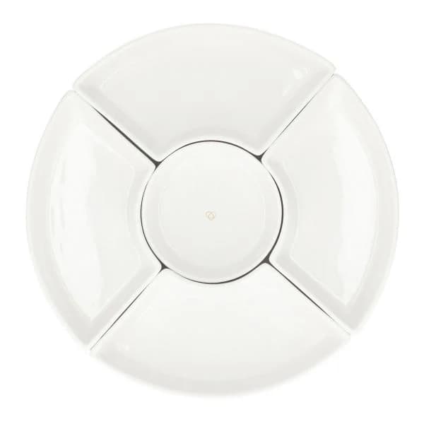 Fad | FINCAN | med hvide skåle og drejebakke | 30 cm | 984727