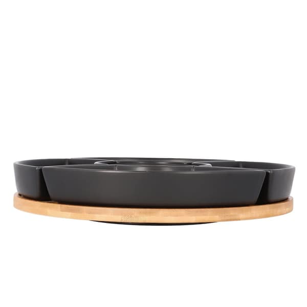 Fad | FINCAN | med sorte kopper og drejelig bakke | 30 cm | 813844