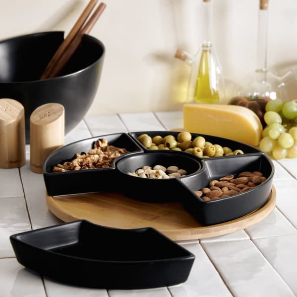 Fad | FINCAN | med sorte kopper og drejelig bakke | 30 cm | 813844