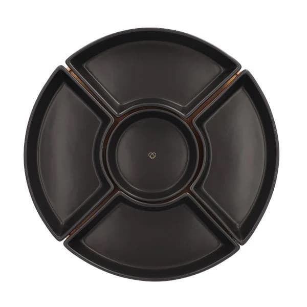 Fad | FINCAN | med sorte kopper og drejelig bakke | 30 cm | 813844