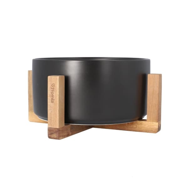 Kulho | FINCAN | salaateille keraaminen musta | 21x11cm | 853178