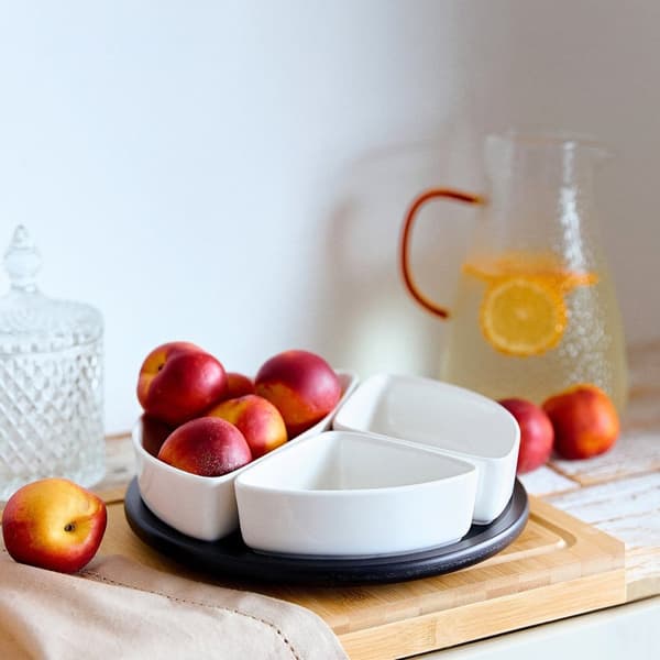 Tallrik | FELKO | med vita koppar | 24 cm | 850788