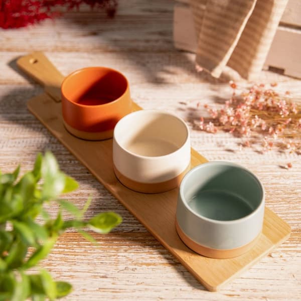 Cup setti | COMIDA | jalustalla | 48x12cm | 893747