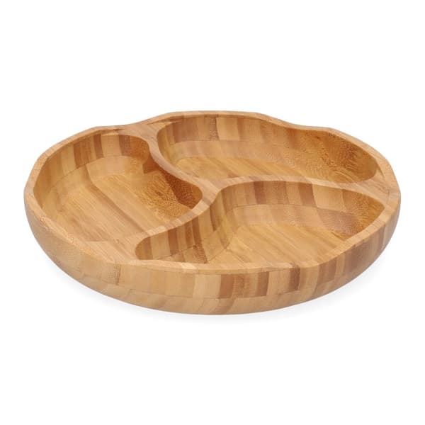 Tallrik | BAMBU | bambu med tre fack | 25 cm | 958391