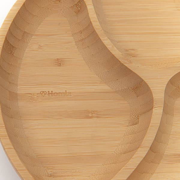 Tallrik | BAMBU | bambu med tre fack | 25 cm | 958391