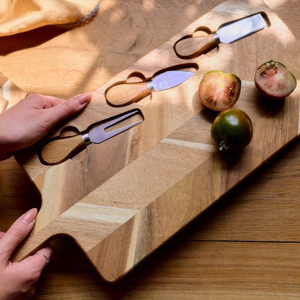 bestyrelse | NEVADO | til servering med 3 knive | 48x20cm | 718281