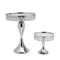 Miniatyrbild 1 av 2: Tårtställ Set, Elegant Kristalldesign, Flera Typer, Hållbara Material,Silver