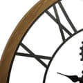 Miniatyrbild 2 av 3: Mekanisk klocka i metall &amp; trä Diameter 70 cm Atmosphera