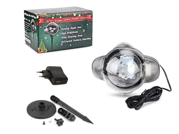 Jul Projektor - Jultema - Trädgårdslampa med LED