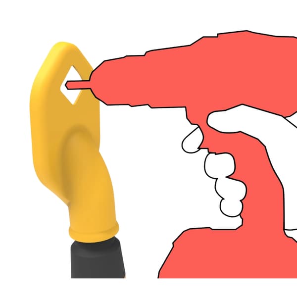 Drill Dust collector vacuum attachment