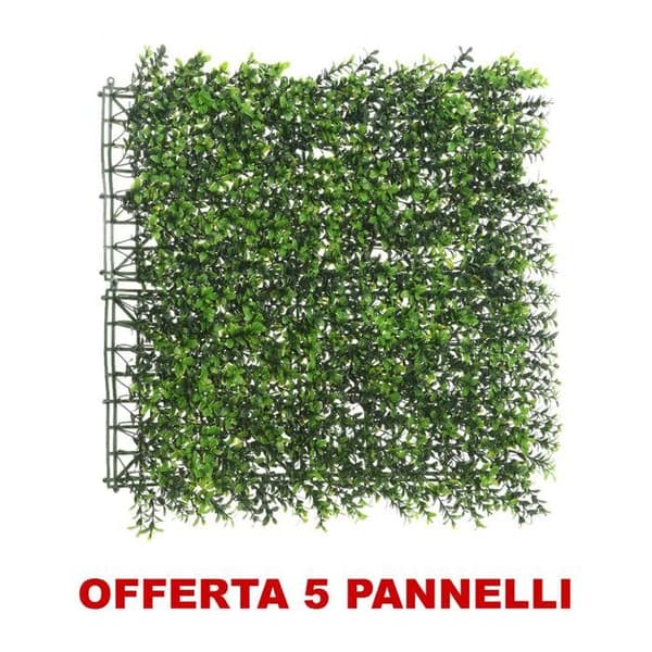 ERBJUDANDE 5 PANELLEKARTONG ARTIFICIELL VALL 8X100X100CM GRÖN DEKOR HEM TRÄDGÅRD