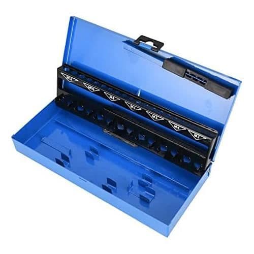 YUENFONG Tungsten Steel Tap and Tap Set 32 stycken med förvaringsväska M3, M4, M5, M6, M8, M10, M12