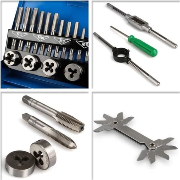 LARS360 Tap and Die Kit - M3-M12 stål - Låda med 32 delar