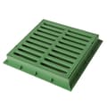 Miniatyrbild 1 av 4: First plast - TGNP30V - tgnp30 V-y chassi med pedonabilt PVC-galler, grönt, 300 x 300 mm