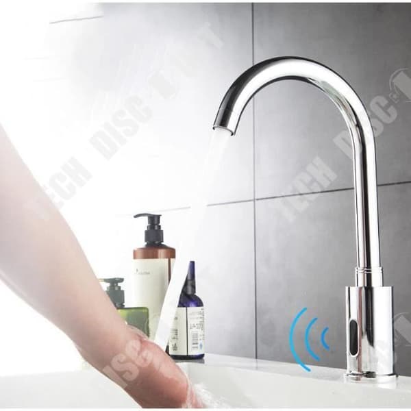 TD® Helkoppar Zero-Touch Smart Automatisk Induktionskran Varm och Kall Infraröd Roterande Handskrubber