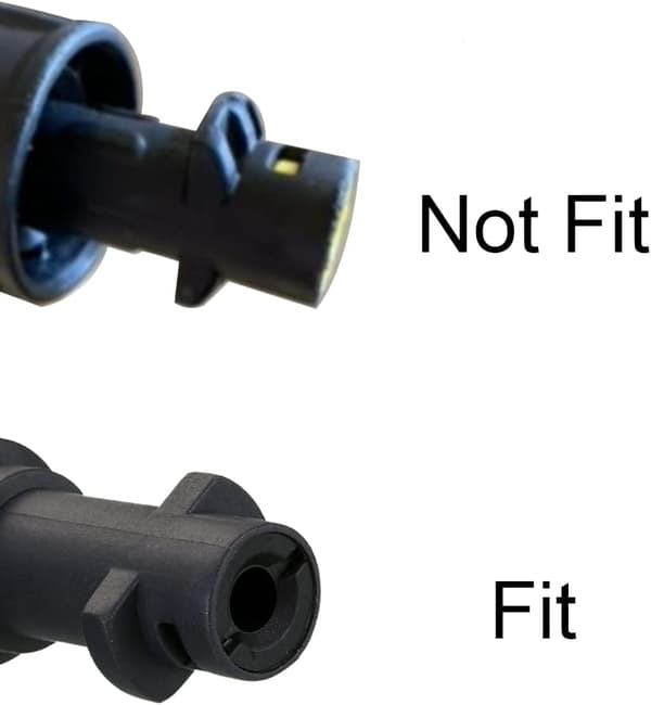 Högtryckstvättstavsförlängning med adapter, utbyteslans, endast kompatibel Karcher K2, K3, K4, K5, K6, K7, 15 tum