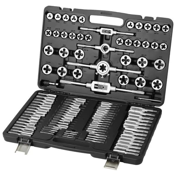 VEVOR Tap and Die Set Metrisk Gänggänga Kit 110PCS M2-M18