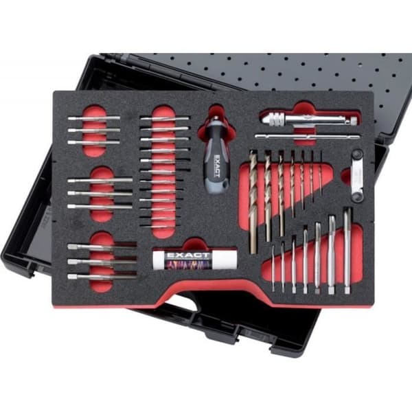 Exakt 70521 Tap and Die Set Plastfodral GS61 HSS E M3-M12