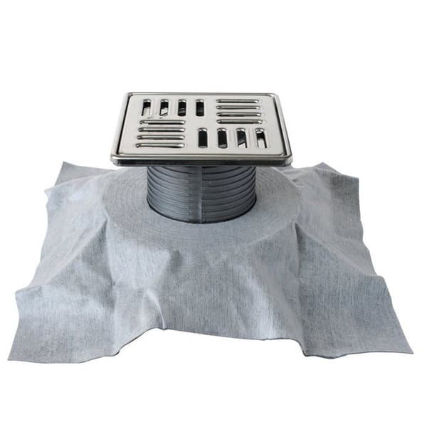First plast - CHPPT15IN - Polypropengård med INOX-galler, med mantel, Silver (rostfritt), 150x150 mm