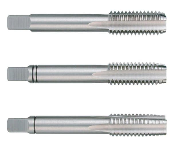 Die - snurrande munstycke - Ruko kran - 230180 - Set med 3 machos för roscar a mano M DIN 352 HSS, riktad (M18)