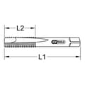 Miniatyrbild 2 av 2: Filiere - trådmatning - tapp Ks tools - 331.2050 - Förpackning med 3 snitt i snabbstål Diameter M5 Steg 0,8 mm