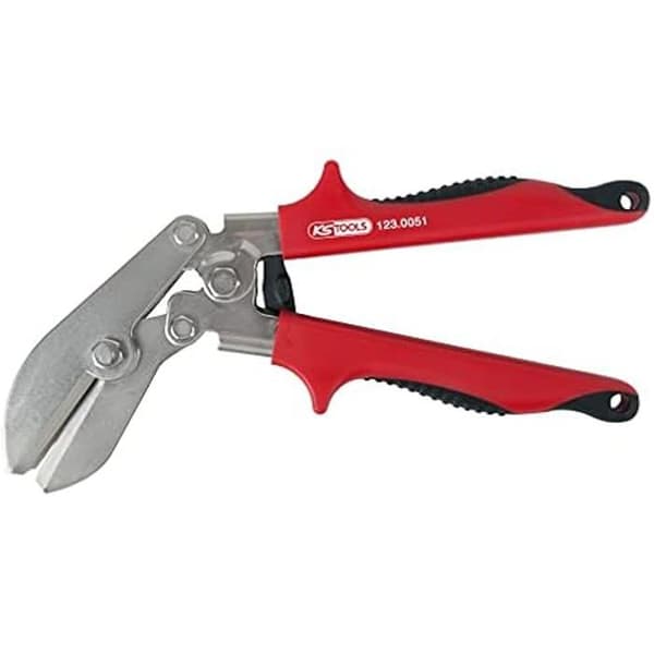 Alicates för rännor - KS TOOLS - Böjd modell - 225 mm - Stållegering - Utbytbart huvud