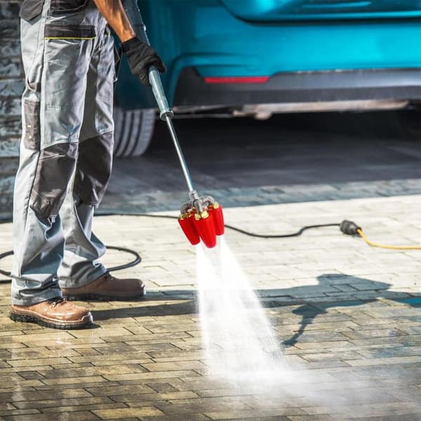 Power Washer Dyse, Rotationshurtigforbindelse, Lækagesikker Design, Egnet til Forskellige Overflader
