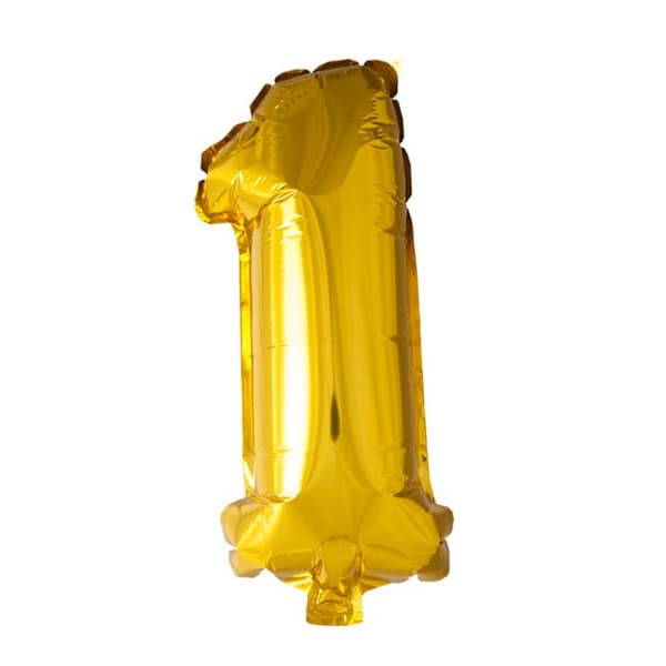 Guld Nummerballonger 0-9 - Stora Sifferballonger för Födelsedagsfest, Bröllop, Baby Shower och Jubileumsfirande 1